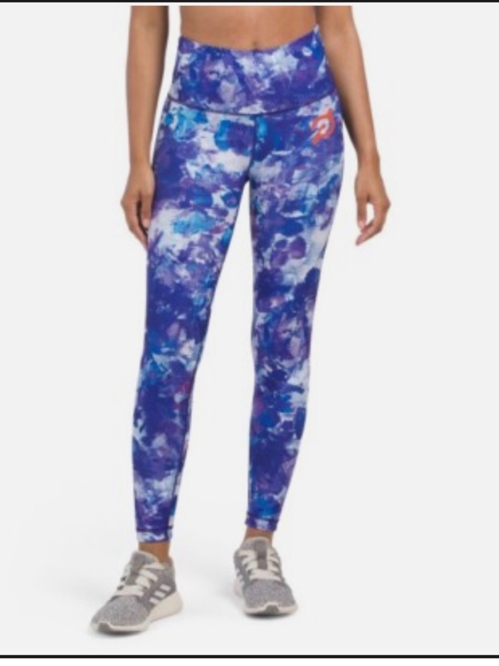 Peloton Blue Moves High Waist Reversible Leggings Size Small